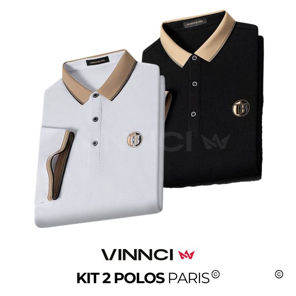 Kit 02 Camisas Polo Paris Kit 02 Camisas Polo Paris VINNCI Store 
