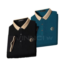 Kit 02 Camisas Polo Paris Kit 02 Camisas Polo Paris VINNCI Store Preta / Azul P 