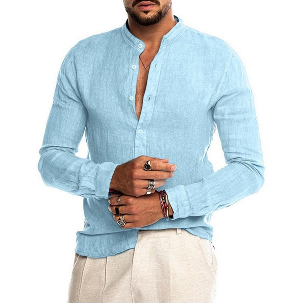 Camisa Elegance Camisa Elegance - Camisas 001 VINNCI Store Azul P 50-55 KG 