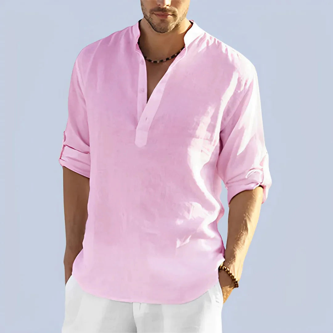 Camisa Masculina Bata Panamera Camisa Masculina Bata Panamera VINNCI Store Rosa P 