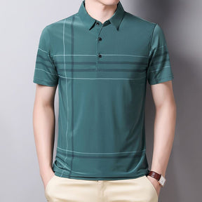 Camisa Polo Listrada - Elegante Camisa Polo Listrada - Elegante VINNCI Store Verde P 