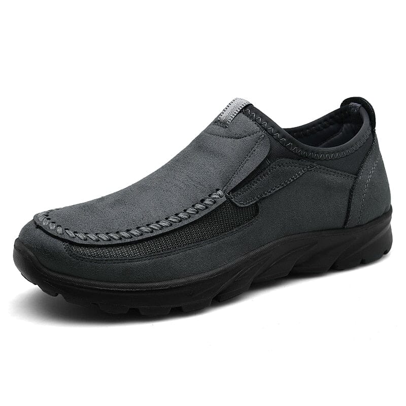 Sapato de Couro Confort - Ultra Confortável e respirável Sapato de Couro Confort - Ultra Confortável e respirável VINNCI Store Cinza 37 