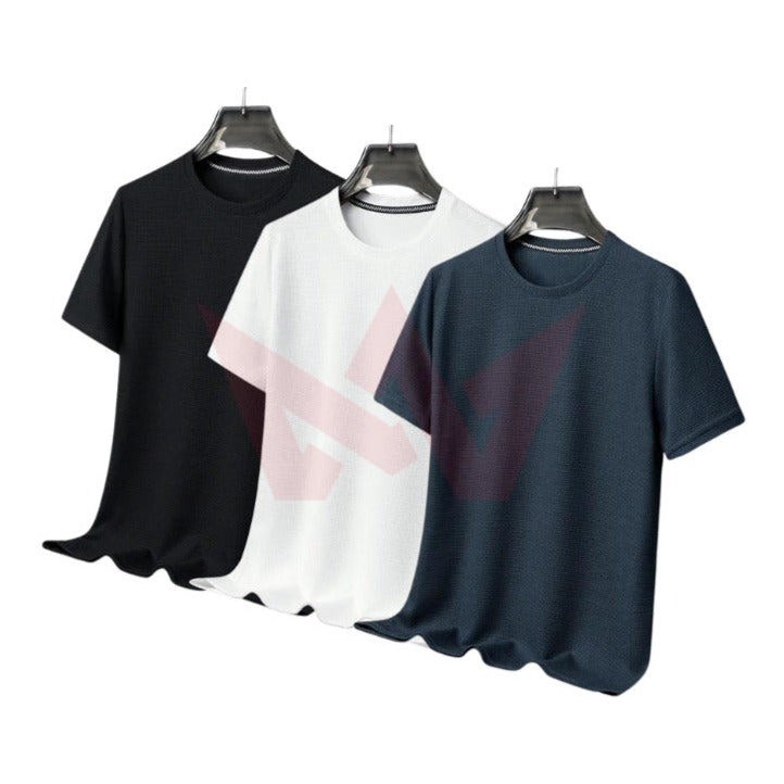 Kit 03 Camisetas Masculina Básica de Algodão
