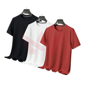 Kit 03 Camisetas Masculina Básica de Algodão