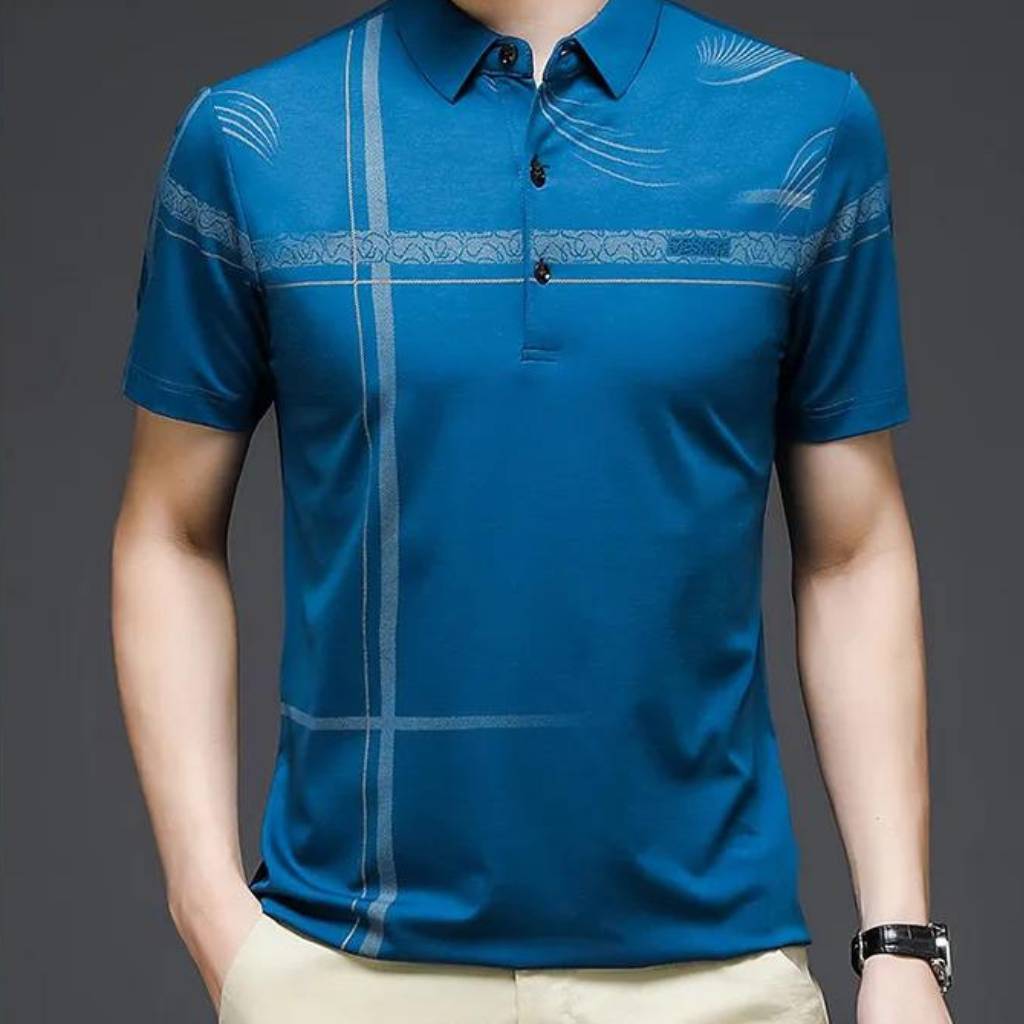 Camisa Polo Masculina Design Cruzada - VINNCI Store