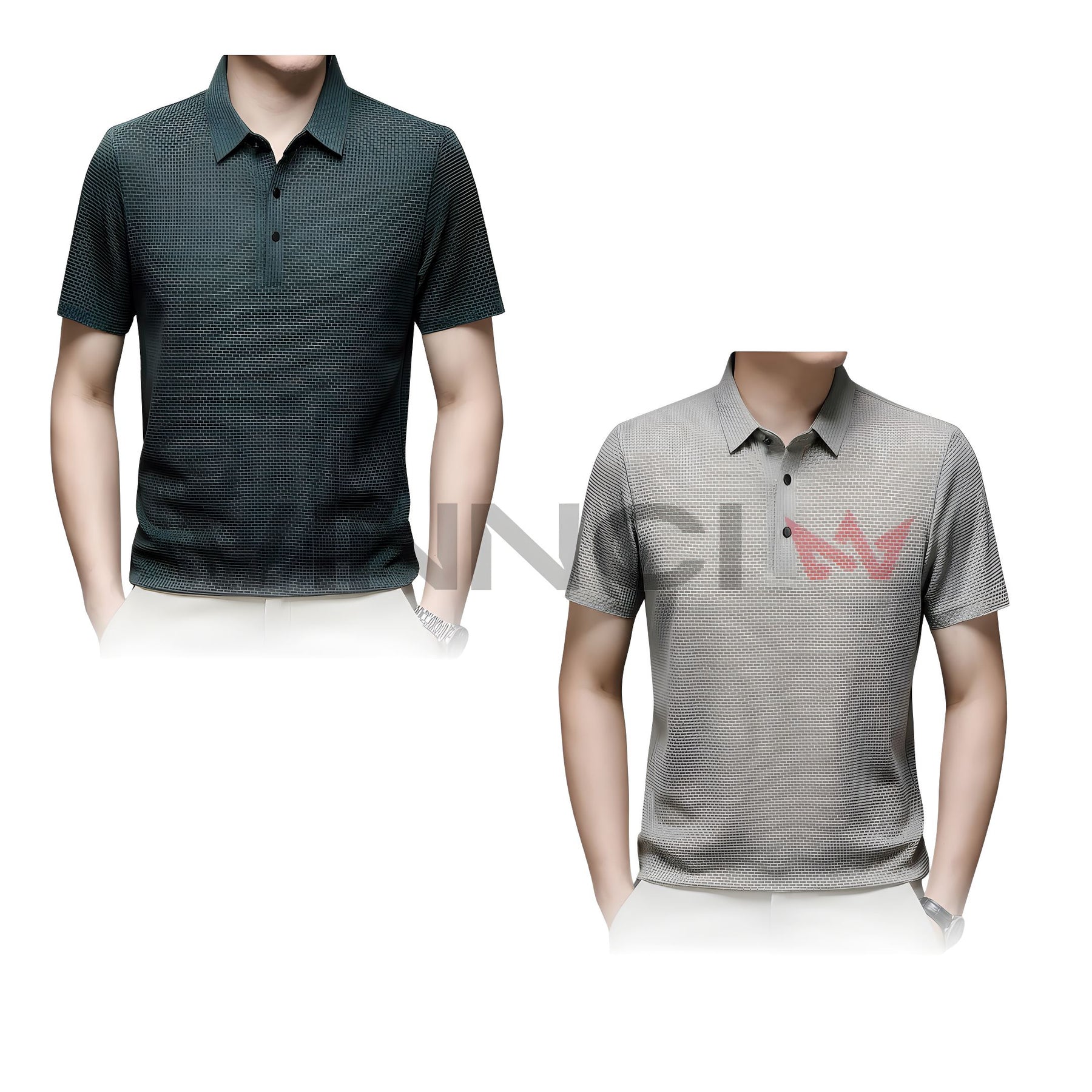 Camisa Polo Premium Texturizada - Conforto e Elegância [Compre 1, Leve 2] Camisa Polo Premium Texturizada - Conforto e Elegância [Compre 1, Leve 2] VINNCI Store Bege Verde P