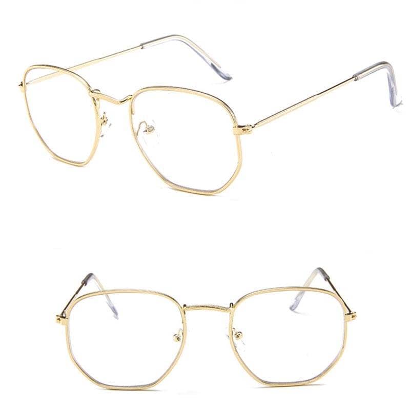 Óculos de Sol - Hexagon™ - UV400 Óculos de Sol - Hexagon™ - UV400 VINNCI Store Branco Ouro 