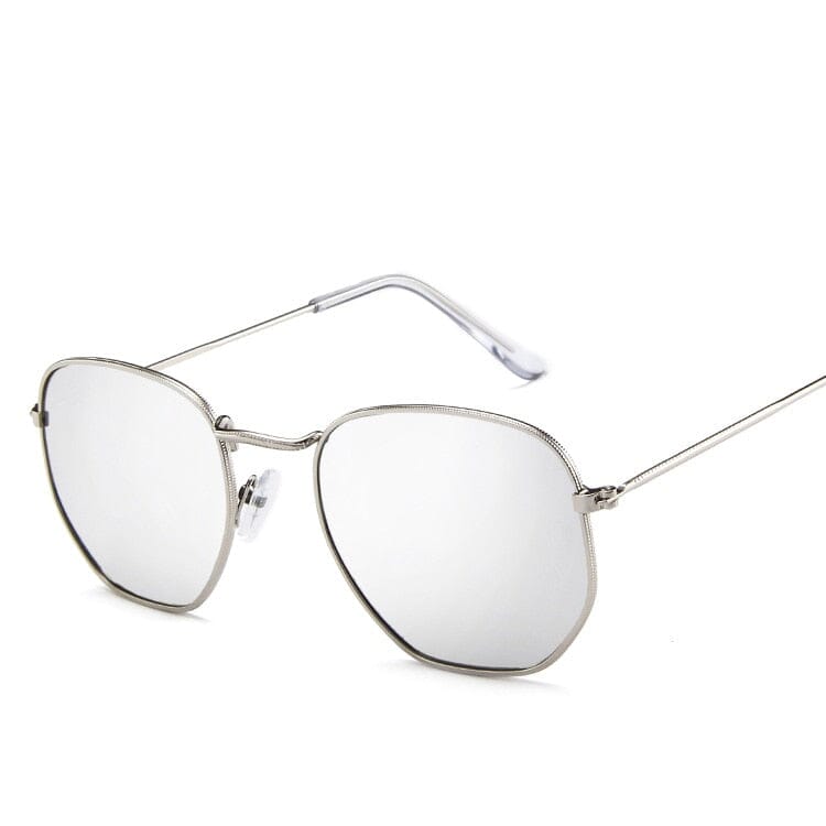 Óculos de Sol - Hexagon™ - UV400 Óculos de Sol - Hexagon™ - UV400 VINNCI Store Prata 