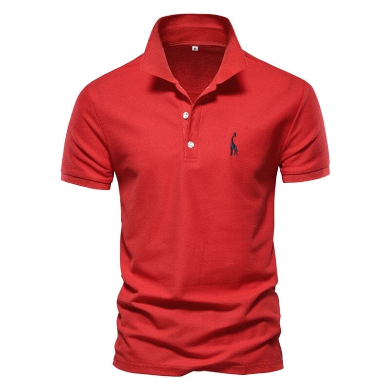 Camisa Polo Denim Camisa Polo Denim - Camisas 001 VINNCI Store Vermelho P 