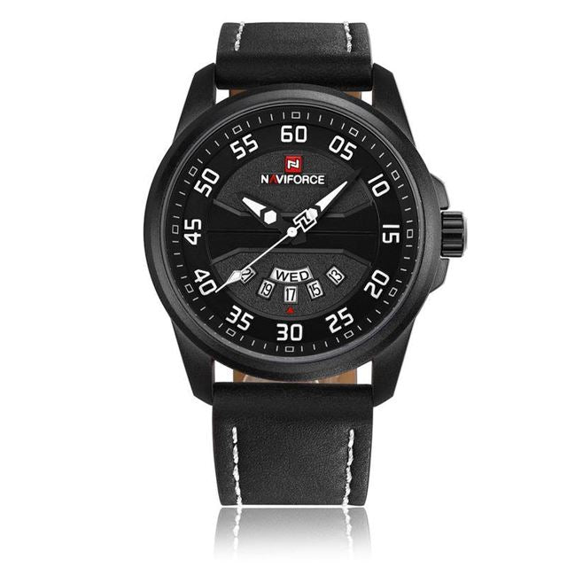 Relógio Masculino Naviforce - Luxx Leather Relógio Masculino Naviforce - Luxx Leather VINNCI Store Preto/Branco 