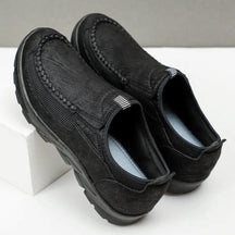 Sapato de Couro Confort - Ultra Confortável e respirável Sapato de Couro Confort - Ultra Confortável e respirável VINNCI Store Preto 37 