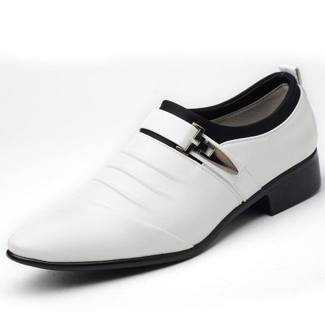 Sapato Social Masculino de Couro com Fivela Sapato Social Masculino de Couro com Fivela VINNCI Store Branco 35 